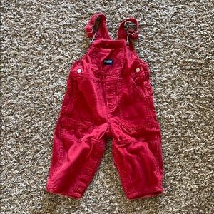 Red 18 mth OshKosh overalls
